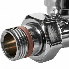 Комплект термостатических клапанов STOUT Design 1/2", прямой, хром, SVTDK-0001-000015C