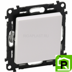 Выключатель Legrand Valena Life 1-клавишный промежуточный 752007+755000 Белый