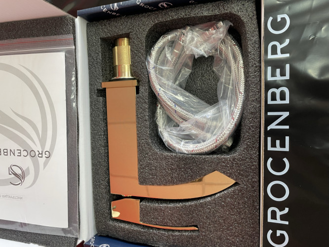 Cмеситель для раковины Grocenberg GB2007 Золото