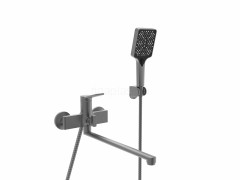 Смеситель для ванны ViEiR V243542-G, с длинным изливом, графит