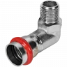 Угольник-переходник ROMMER НР 22 мм x 1/2" из нержавеющей стали, RSS-0010-002212