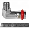 Угольник-переходник ROMMER НР 22 мм x 1/2" из нержавеющей стали, RSS-0010-002212