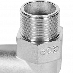 Угольник-переходник ROMMER НР 18 мм x 3/4" из нержавеющей стали, RSS-0010-001834