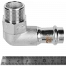 Угольник-переходник ROMMER НР 18 мм x 3/4" из нержавеющей стали, RSS-0010-001834