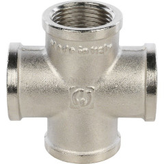 Крестовина STOUT ВВ 3/4", никелированная, SFT-0031-000034