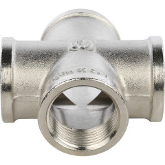 Крестовина STOUT ВВ 3/4", никелированная, SFT-0031-000034
