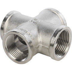 Крестовина STOUT ВВ 3/4", никелированная, SFT-0031-000034