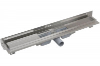 Душевой лоток AlcaPlast APZ104-1050 без решетки к стене, выпуск боковой