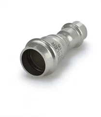 Муфта двухраструбная пресс 18х15 из нержавеющей стали ZEISSLER ZTI.503.001815