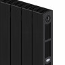 Радиатор биметаллический Rifar SUPReMO Ventil 500 8 секций, цвет Антрацит (чёрный) нижнее левое подключение
