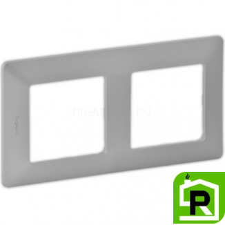 Рамка Legrand Valena Life 2 поста Алюминий 754132