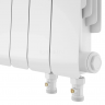 Радиатор биметаллический Royal Thermo Infinity 500 Bianco Traffico 4 секции, нижнее подключение VR80