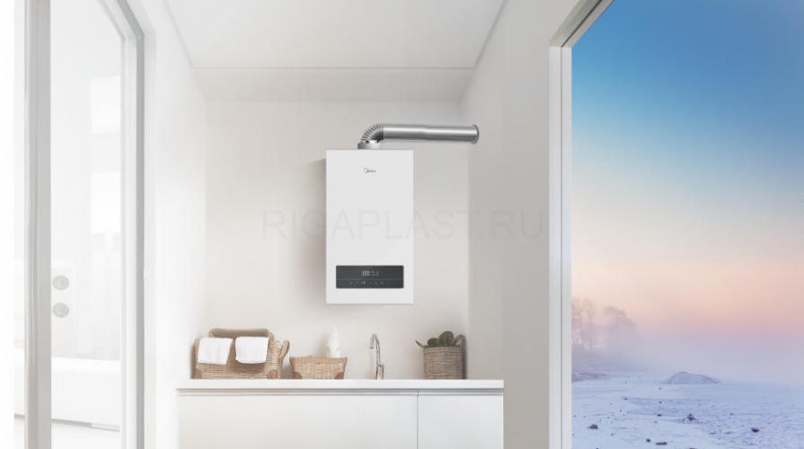 Котел газовый двухконтурный MGB-18-2F NEMAN, 18 кВт, настенный Midea
