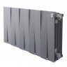 Радиатор биметаллический Royal Thermo PianoForte 300 Silver Satin 10 секций, боковое подключение
