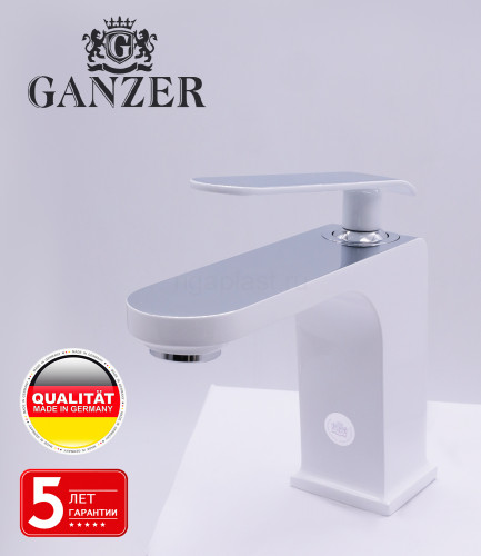 Смеситель для раковины GANZER GZ26011-F, белый