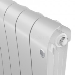 Радиатор биметаллический Royal Thermo Infinity 500 Bianco Traffico 6 секций, боковое подключение