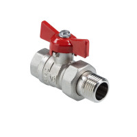 Кран шаровой VALTEC СТАНДАРТ ГОСТ 3/4" ВР/НР, с американкой, бабочка (VT.127.N.05)