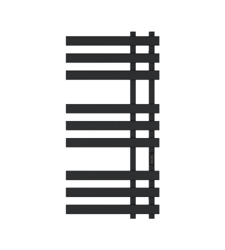 Полотенцесушитель электрический ДВИН LX-2 plaza neo 100/50, черный матовый, с диммером, арт. 4657812418378