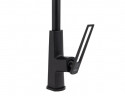 Смеситель для кухни Merkur Black Matt с выдвижной лейкой KAISER 27166-2