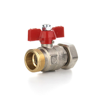 Кран шаровой ELSEN 3/4" НВ, ручка бабочка, с НГ и возможностью опломбировки, EV34.4201