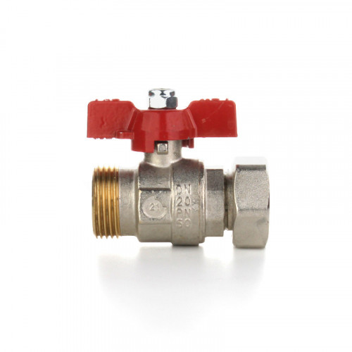 Кран шаровой ELSEN 3/4" НВ, ручка бабочка, с НГ и возможностью опломбировки, EV34.4201
