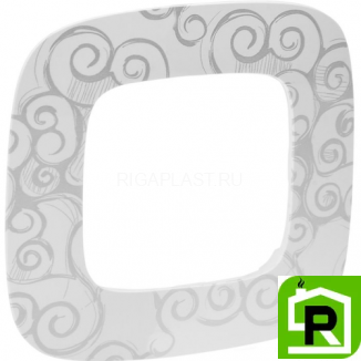 Рамка Legrand Valena Allure 1 пост Нарцисс хром 754341