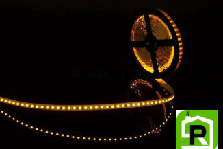 Лента со скотчем 3М светодиодная стандарт 3528, 120 LED/м, 9,6 Вт/м, 12В , IP20, Цвет: Желтый