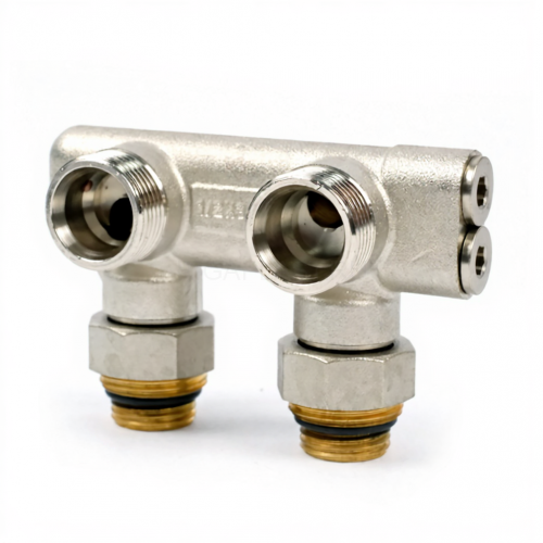 Узел угловой перекрёстный 3/4" НР х 1/2" НР Zeissler