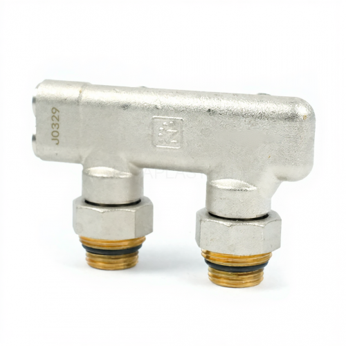Узел угловой перекрёстный 3/4" НР х 1/2" НР Zeissler