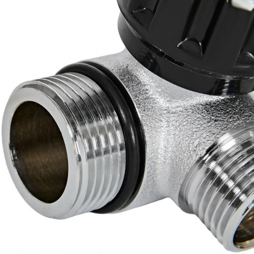 Коллектор распределительный с клапанами 3/4", 3 отвода 1/2" ROMMER
