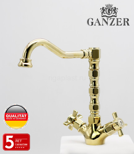 Смеситель для кухни GANZER GZ15022-E, золото