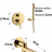 Душевая система скрытого монтажа Grocenberg GB5099GO-1 Золото