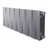 Радиатор биметаллический Royal Thermo PianoForte 300 Silver Satin 14 секций, боковое подключение