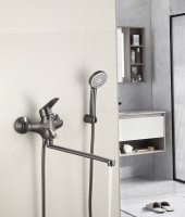 Смеситель для ванны HANSEN H22023-P, графит