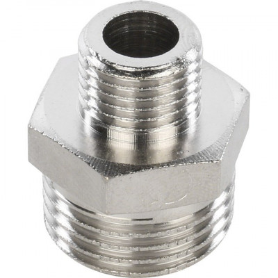 Ниппель НН переходной 1/2х1/4, никелированный STOUT SFT-0004-001214