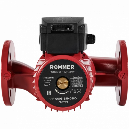 Насос циркуляционный FORCE фланцевый 65-140F 380 V ROMMER