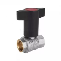 Кран шаровой из латуни с пластиковой ручкой в/в 1/2″ Vieir VR230FF