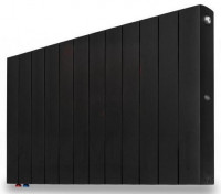 Радиатор биметаллический Rifar SUPReMO Ventil 500 12 секций, цвет Антрацит (чёрный) нижнее левое подключение