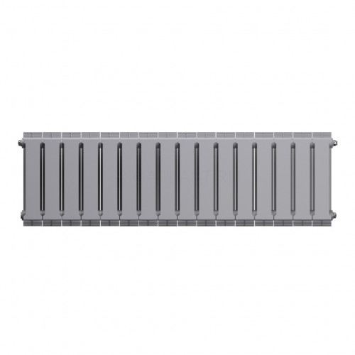 Радиатор биметаллический Royal Thermo PianoForte 300 Silver Satin 16 секций, боковое подключение