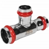 Тройник переходной ROMMER ВПр 28 x 22 x 22 мм из нержавеющей стали, RSS-0014-282222