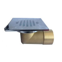Трап угловой с обратным клапаном 10х10 Ganzer T002 хром