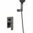 Душевая система GANZER GZ44165-Q, скрытый монтаж, графит