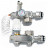 Коллектор для теплого пола на 10 контура с насосом 25/6, смесительным узлом 1040S, до 120 м²
