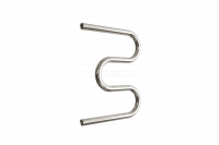 Водяной полотенцесушитель «M» без полочки, вакуумное - золотой хром, (3/4") 50/40