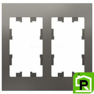 Рамка 2-ая (двойная), Сталь, серия Atlas Design, Schneider Electric