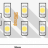 Лента со скотчем 3М светодиодная стандарт 3528, 240 LED/м, 19,2 Вт/м, 24В , IP20, Цвет: Холодный белый