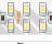 Лента со скотчем 3М светодиодная стандарт 3528, 240 LED/м, 19,2 Вт/м, 24В , IP20, Цвет: Холодный белый