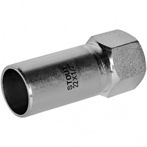 Вставка переходная STOUT НПр-ВР, 22 мм x 1/2 дюйма, из нержавеющей стали, SSS-2023-002212