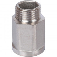 Удлинитель ВН шестигранный 1/2"х1/2", никелированный STOUT SFT-0055-001212