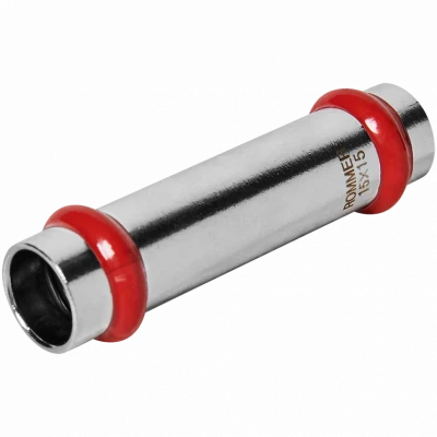 Муфта надвижная ВПр 15 из стали нержавеющей, прессовой ROMMER